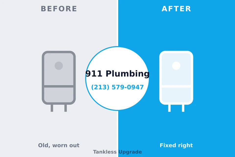 Before and after: plumbing company Cheswick, PA